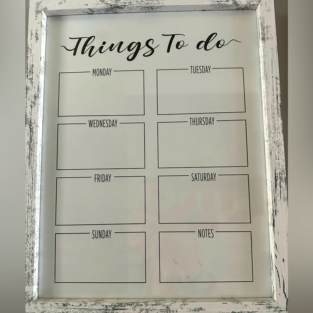 Farmhouse Dry Erase White Board
